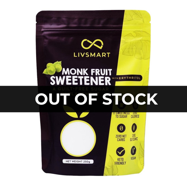 Image of Livsmart Monk Fruit Sweetener (1:1 Sugar Replacement) 250G