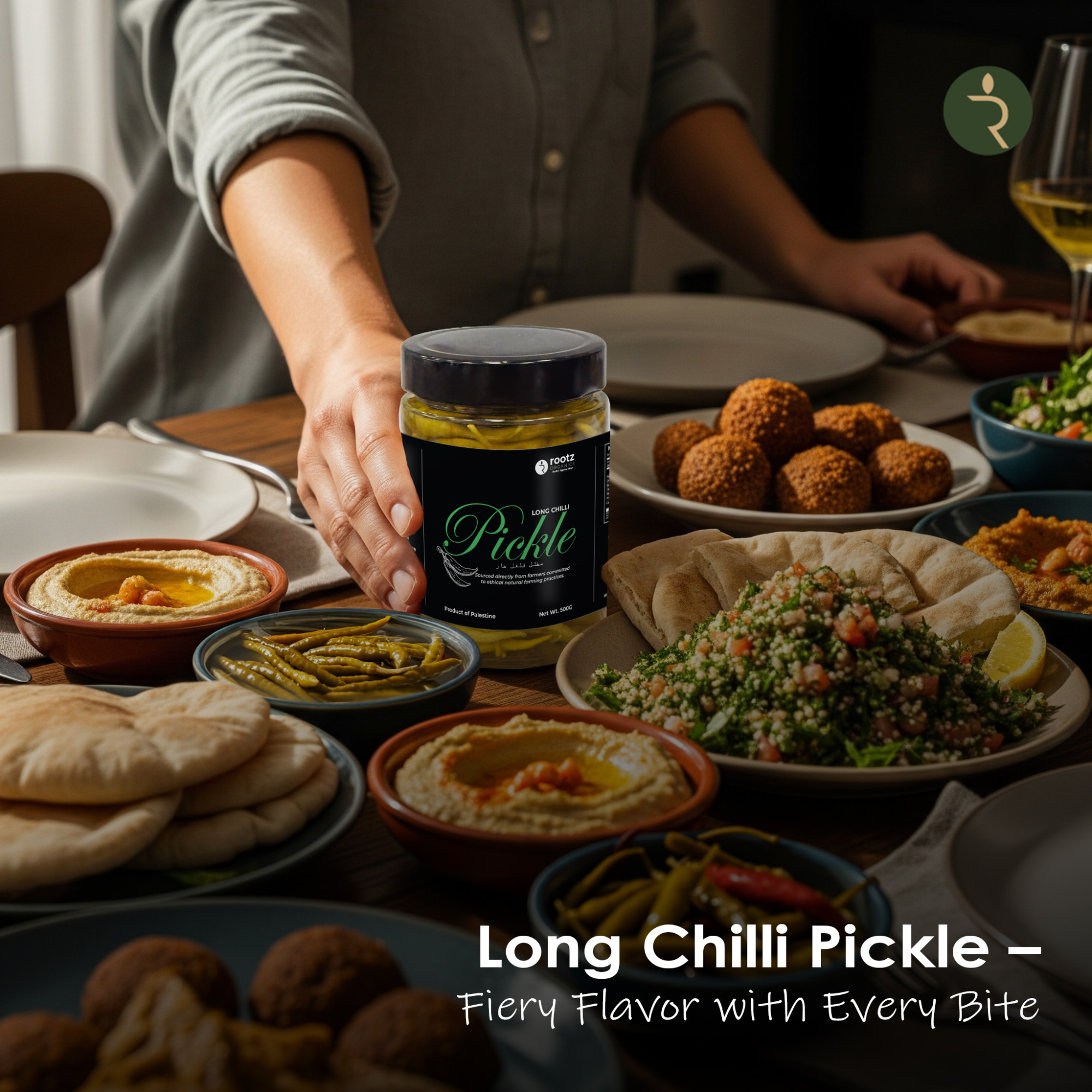 Traditional Long Green Chilli Pickles – 500g | Naturally Fermented