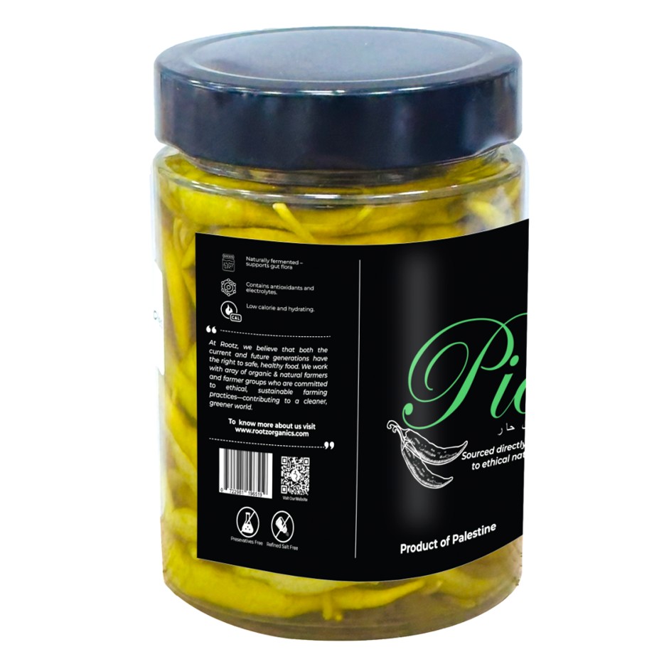 Traditional Long Green Chilli Pickles – 500g | Naturally Fermented