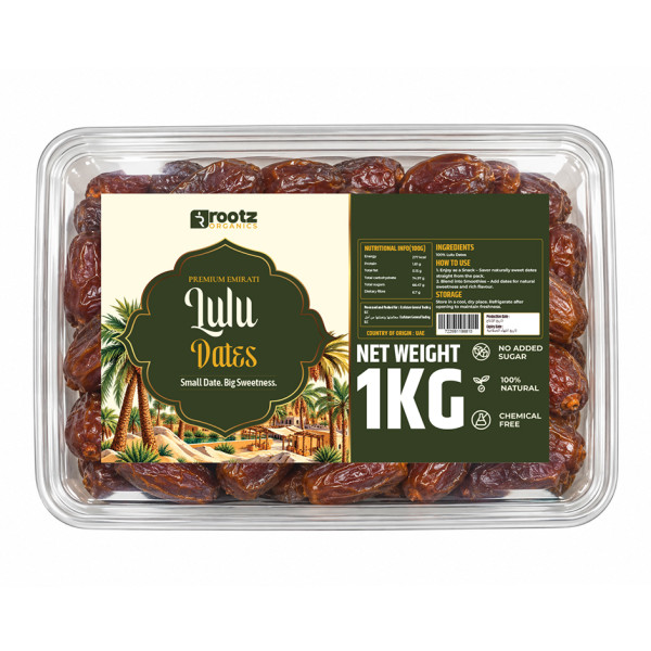 Image of Premium Lulu Dates 1Kg – Soft &amp; Mildly Sweet Dates from UAE