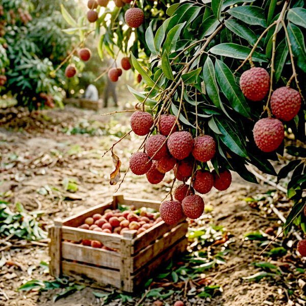 Image of Rootz Organics Lychee 500g — Naturally Ripened, Hand-Picked &amp; Air-Flown from India | Seasonal Summer Fruit