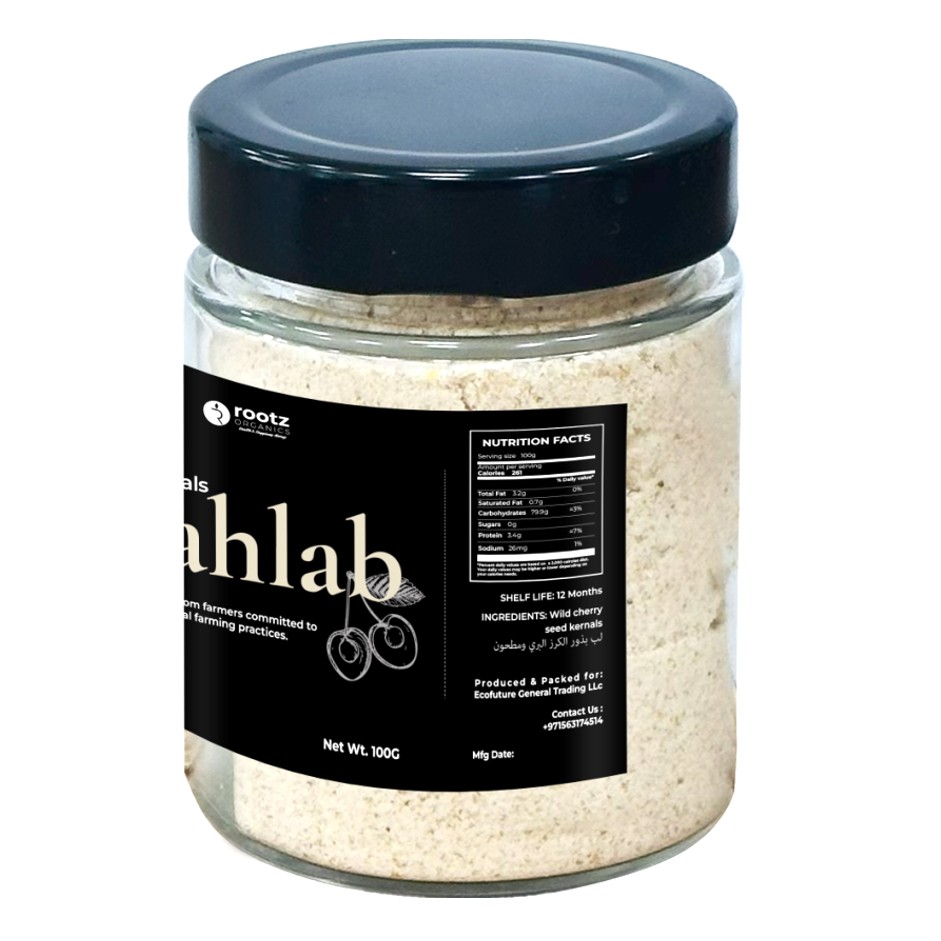Premium Mahlab – Cherry Seed Kernels Powder 100g (محلب) for Baking, Desserts & Middle Eastern Recipes