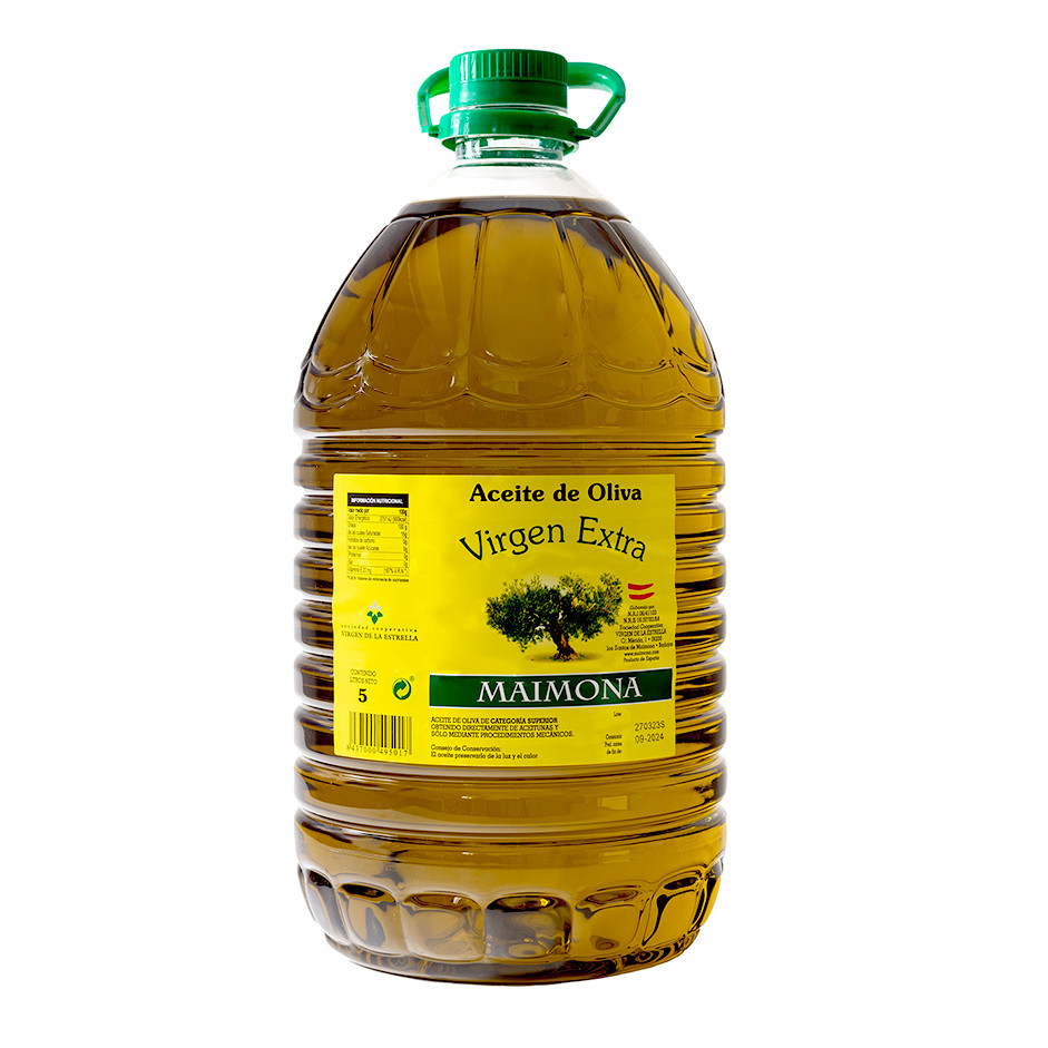 Maimona Extra Virgin Olive Oil 5L – Award-Winning Spanish EVOO in PET Bottle