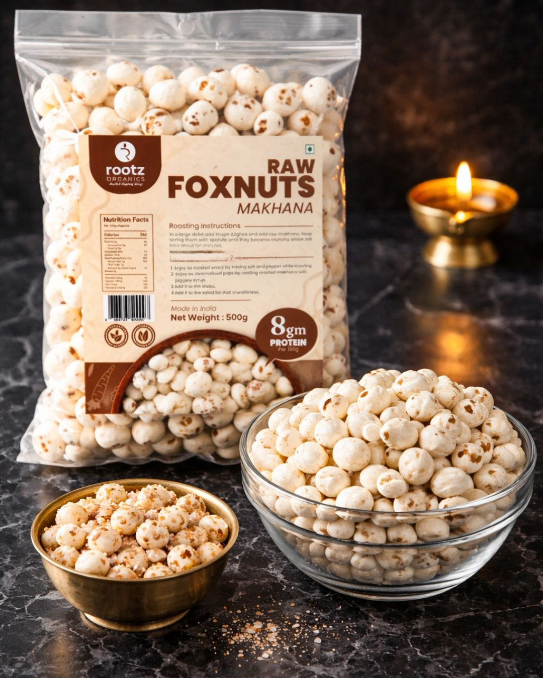 Raw Foxnuts (Makhana) 500gm