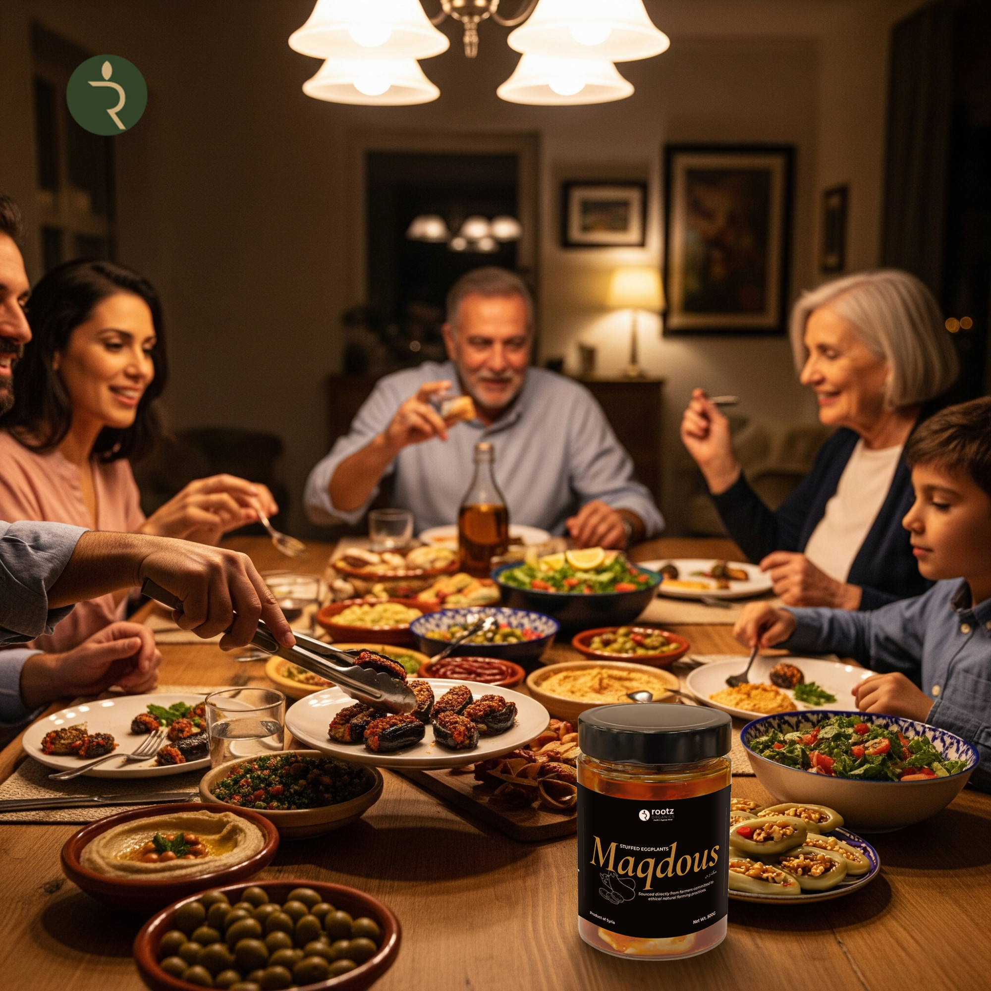 Authentic Maqdous (Stuffed Baby Eggplants) in Olive Oil – 500g | Traditional Levantine Recipe