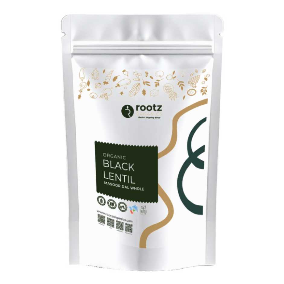 Organic Masoor Dal Whole (Black) 1kg