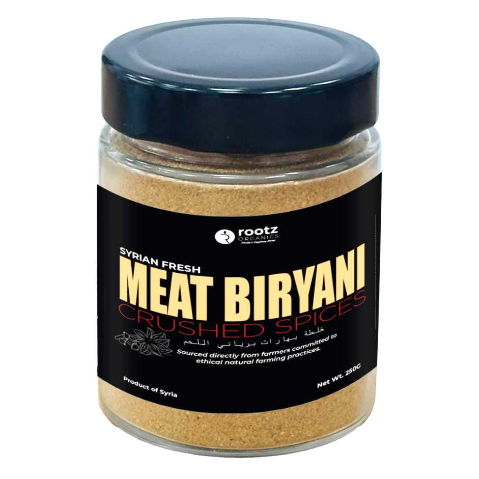 Premium Meat Biryani Spice Mix (Syrian) – Fresh Crushed 9 Spices 250g UAE