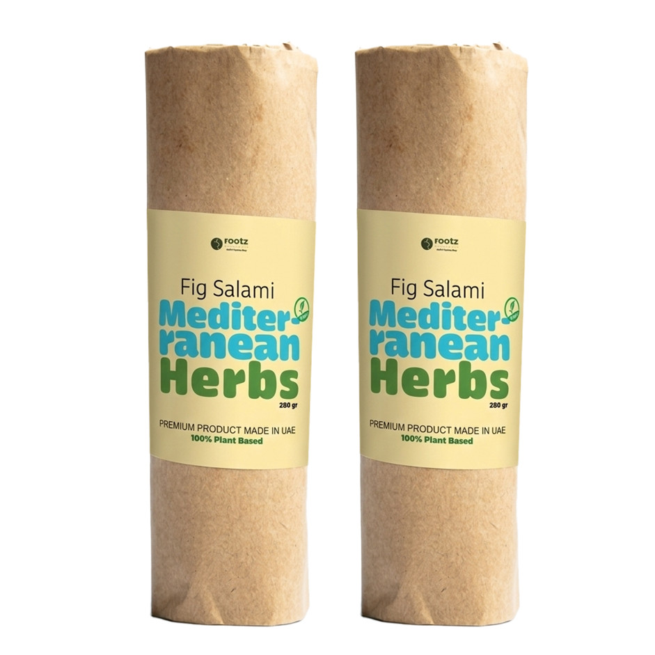 Vegan Fig Salami – Mediterranean Herbs ~280gr– Pack of 2