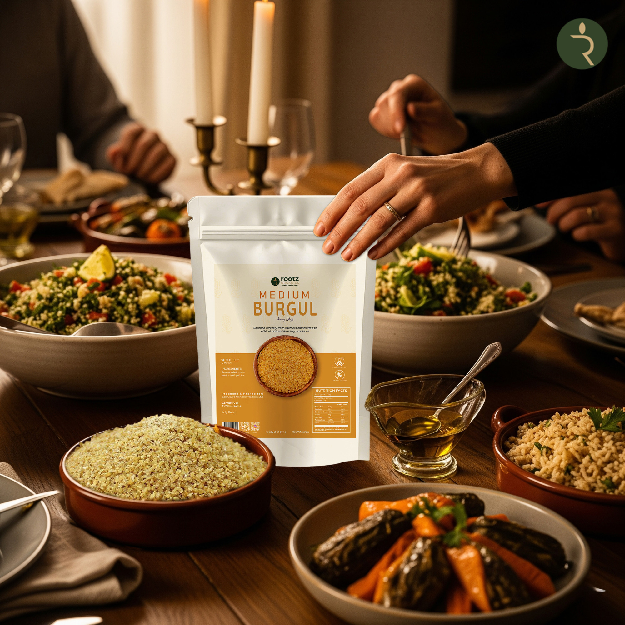 Premium Medium Burgul Wheat 500g – Cracked Wheat for Pilafs, Salads & Middle Eastern Cooking