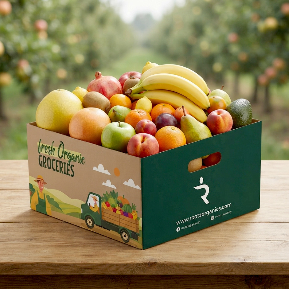 Rootz Organics Organic Fruit Box – Fresh Seasonal Fruits