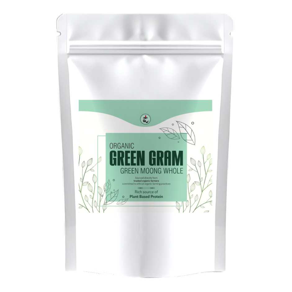 Organic Moong Whole Green Dal 1kg