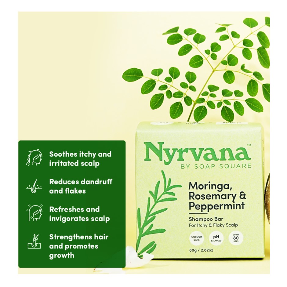 Moringa, Rosemary & Peppermint Shampoo Bar