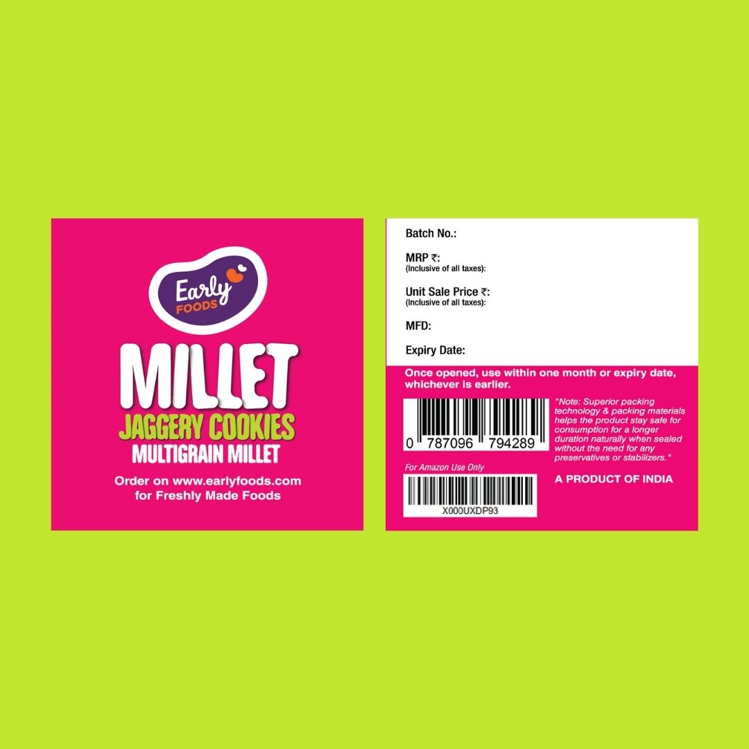 Early Foods-Multi-grain Millet Jaggery Cookies 150g