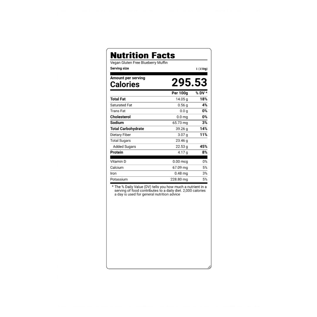 Muffin Blueberry - 150g