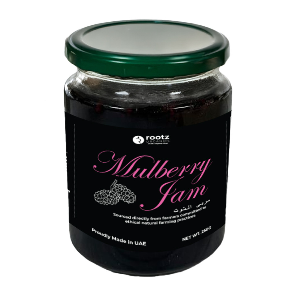 Mulberry jam 250g by Rootz Organics