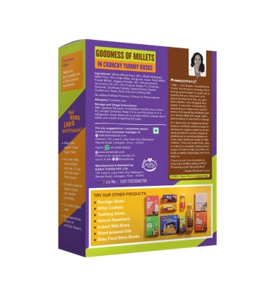 Early Foods-Multigrain Millet Rusk 270g