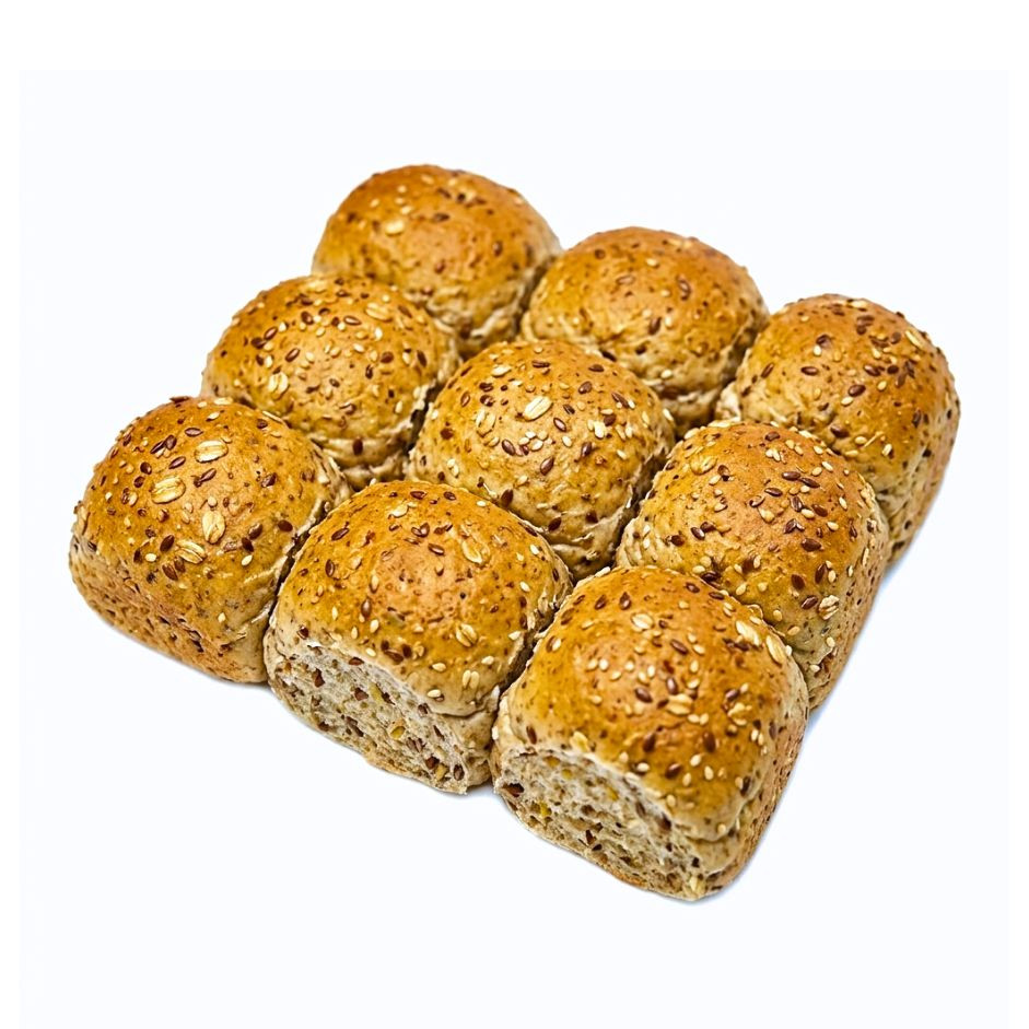 Rootz Organics Multigrain Mini Pav (Pack of 12) — Freshly Baked, Pack of 12