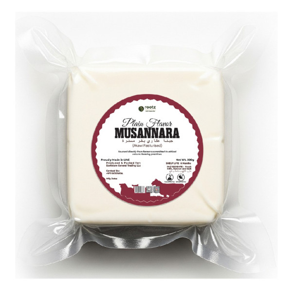 Image of Pasteurised Akawi Cheese (Musannara) – Plain Flavour | Traditional White Arabic Cheese – 500g