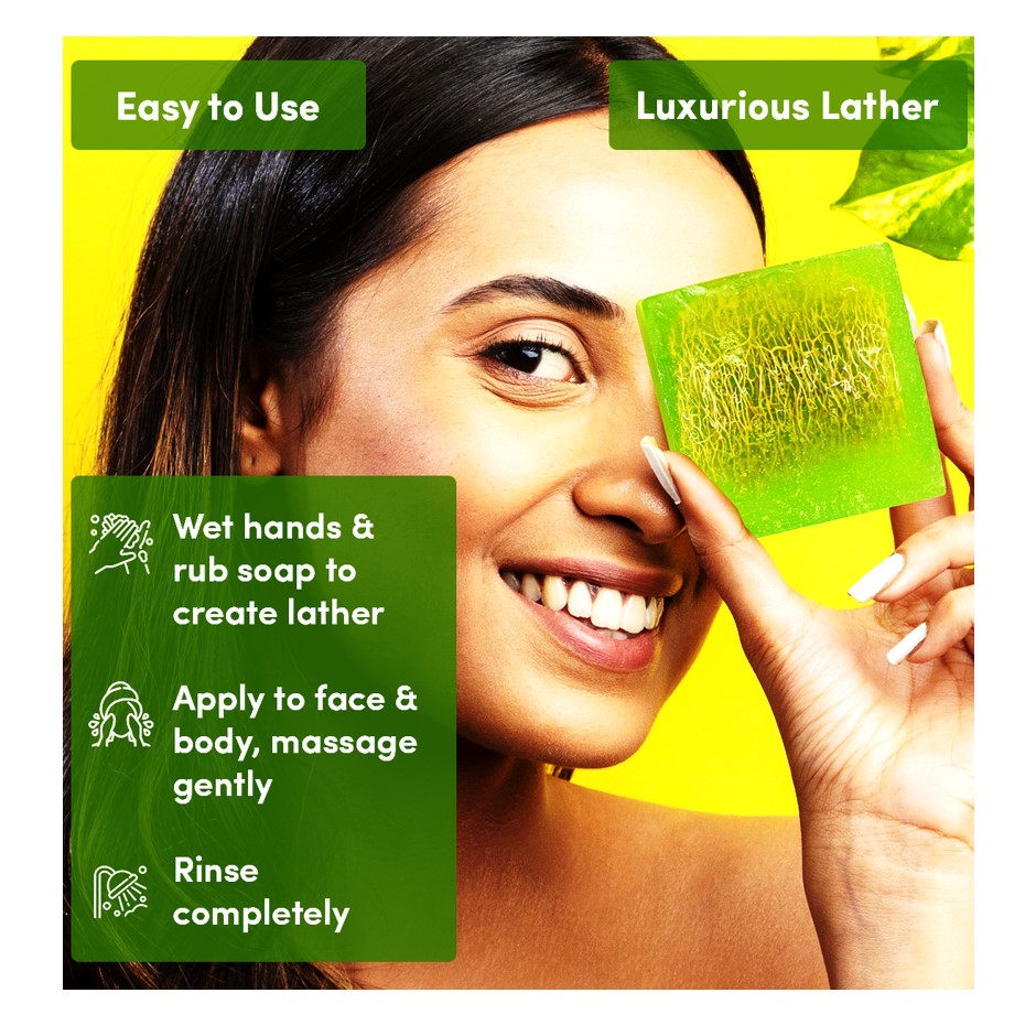 Natural Loofah in Lemongrass Oil Soap