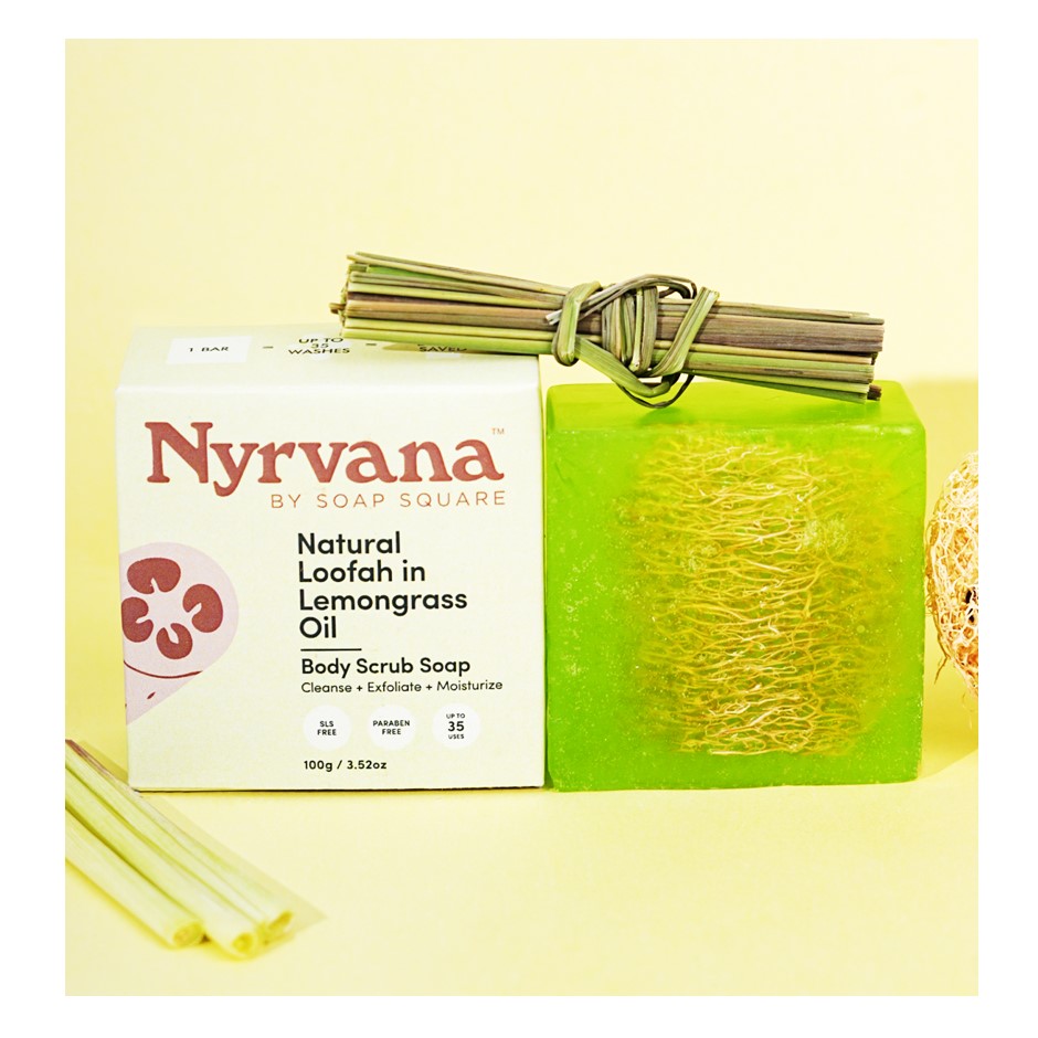 Natural Loofah in Lemongrass Oil Soap