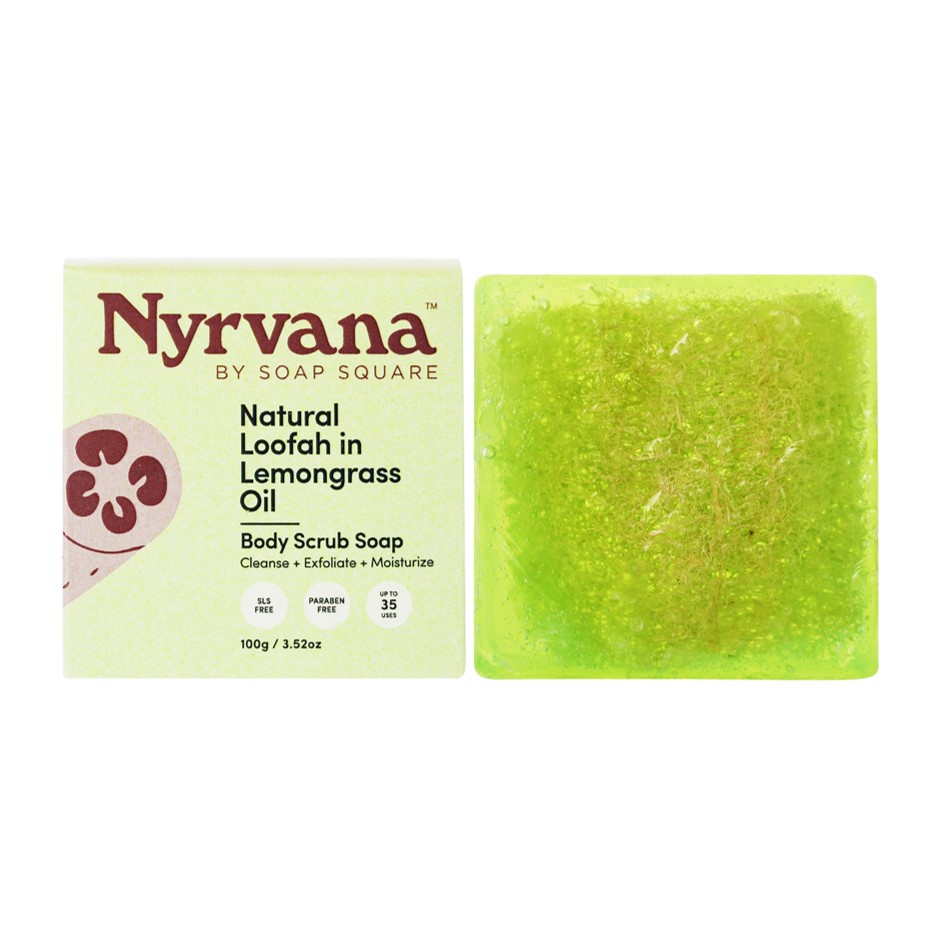 Natural Loofah in Lemongrass Oil Soap