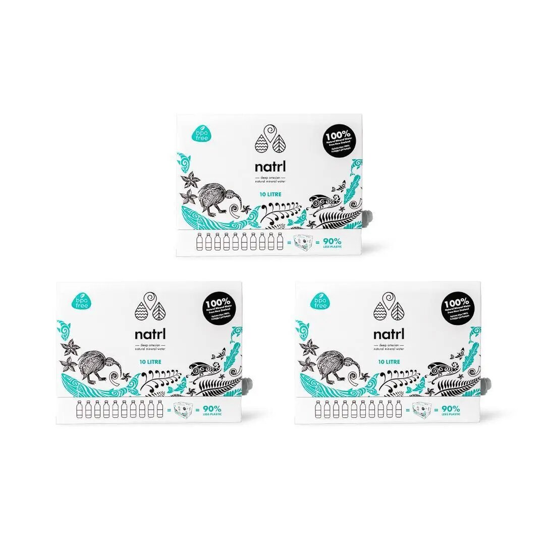 Natrl Deep Artesian Natural Mineral Water 3x10L