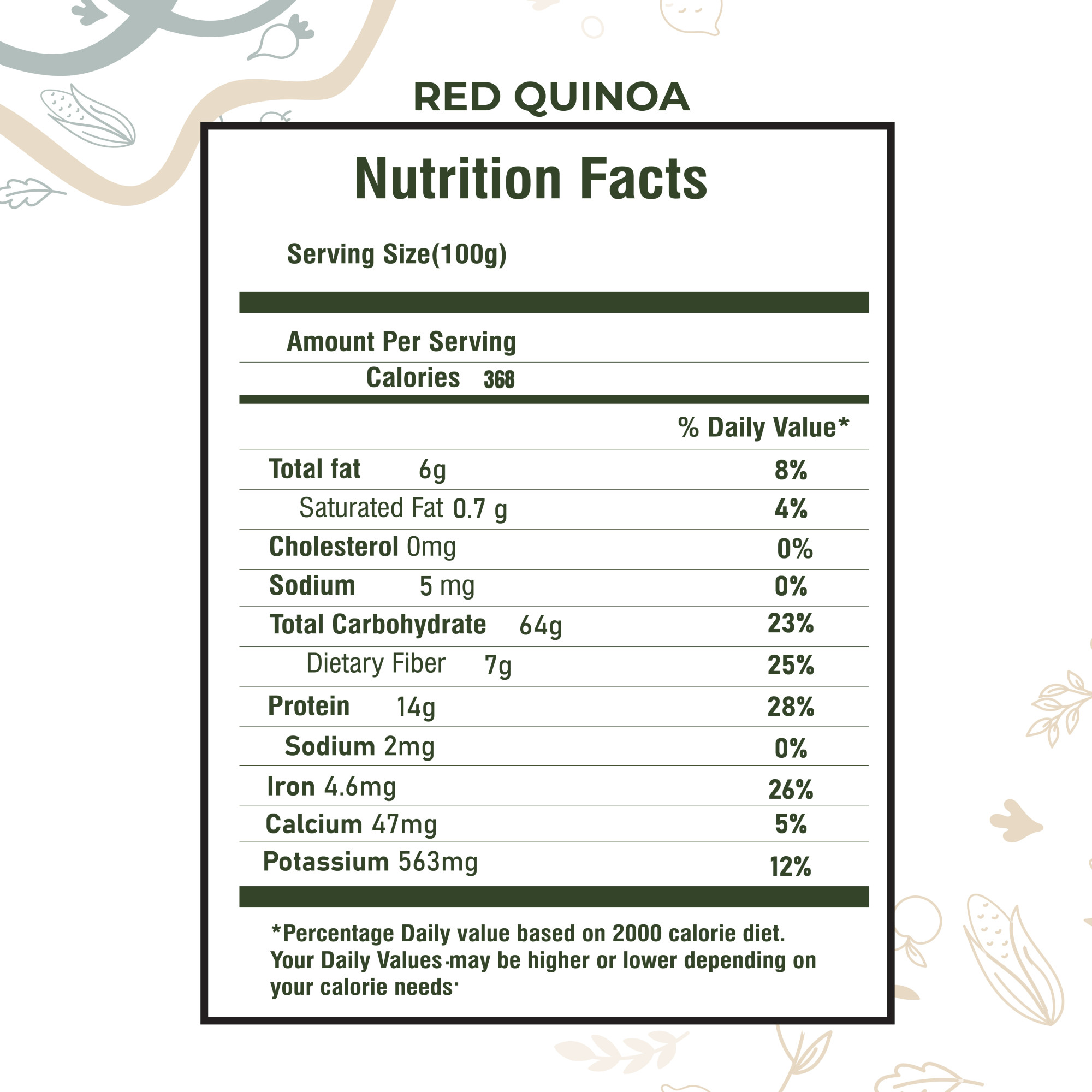 Quinoa Red (Grain) 1kg
