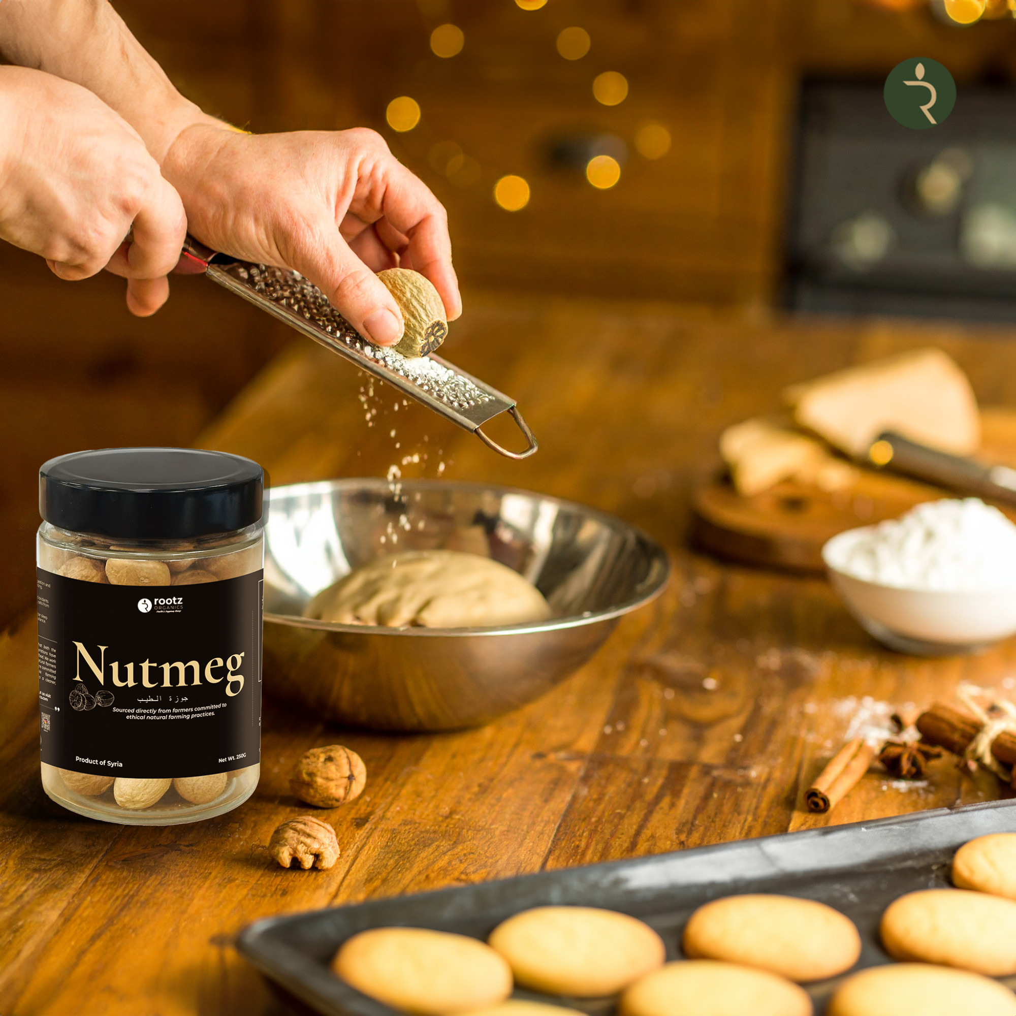 Premium Whole Nutmeg 250g (جوزة الطيب كاملة) – Natural Aromatic Spice UAE