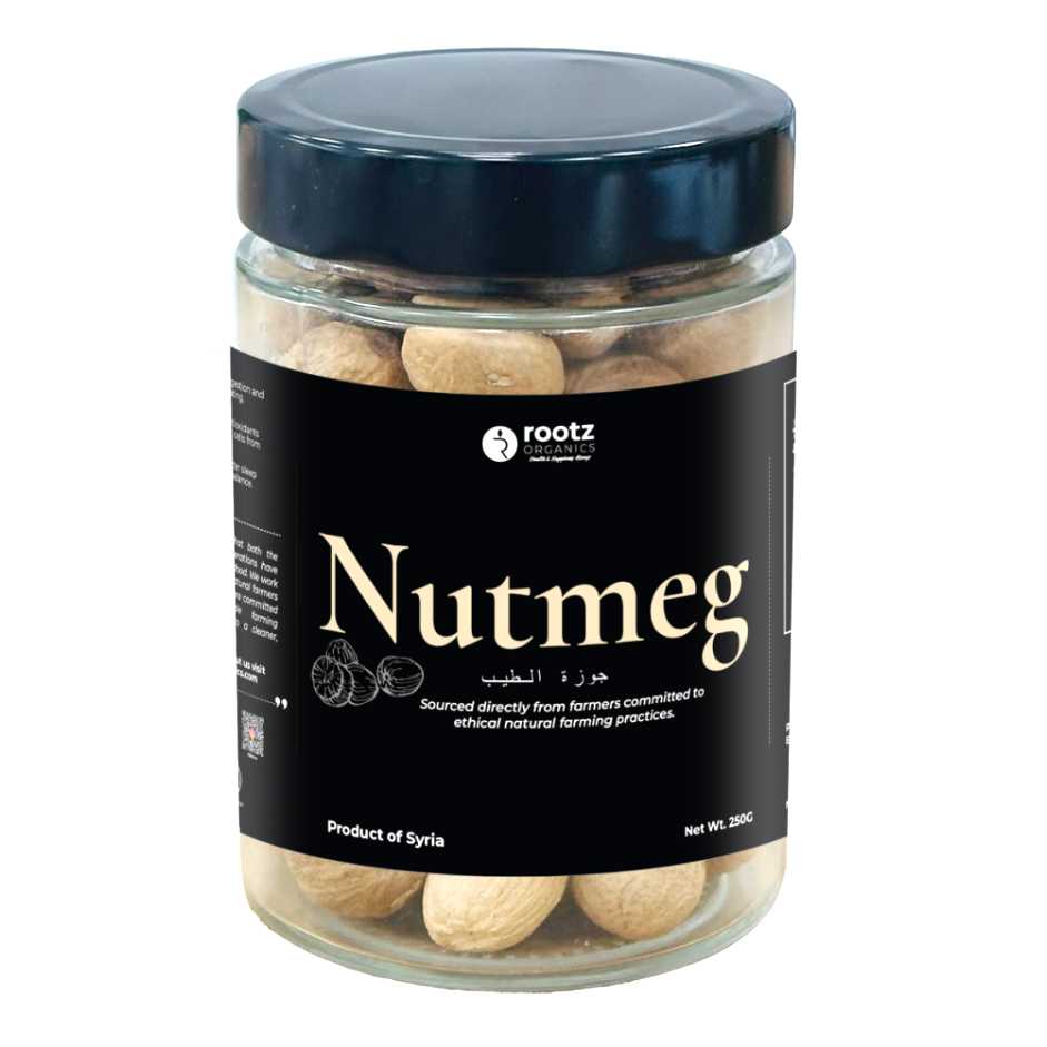 Premium Whole Nutmeg 250g (جوزة الطيب كاملة) – Natural Aromatic Spice UAE