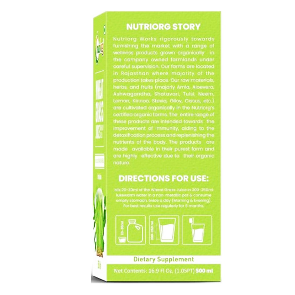 Nutriorg Wheatgrass Juice 500ml