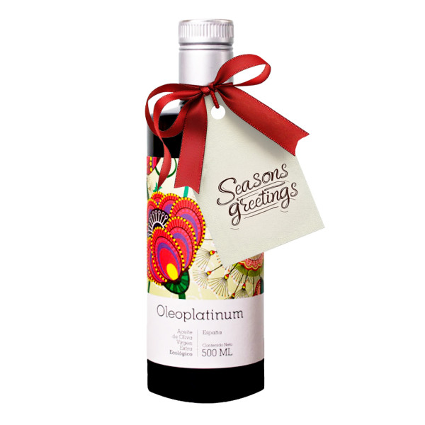 Image of Oleoplatinum Organic Extra Virgin Olive Oil – Early Harvest (500ml) – Gift Bottle
