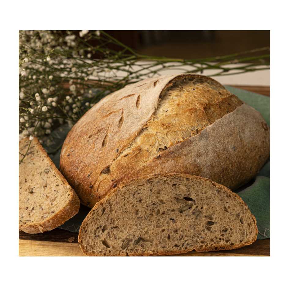 Organic Seeded Multigrain Sourdough Bread  950g