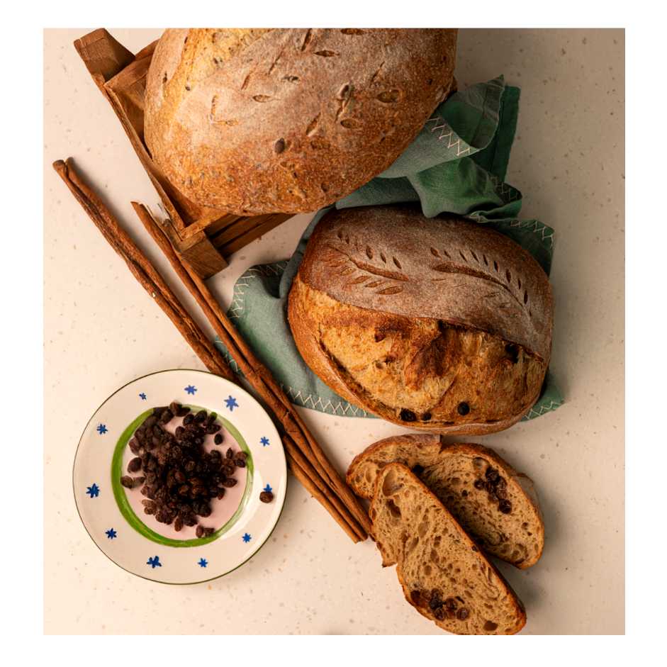 Organic Cinnamon & Raisin Sourdough Bread 950g