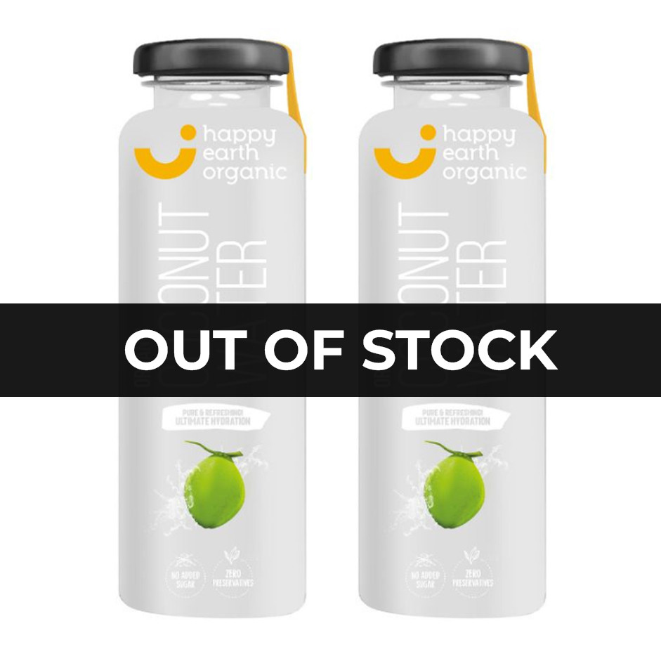 Organic Coconut Water - Glass Bottle pack of 2