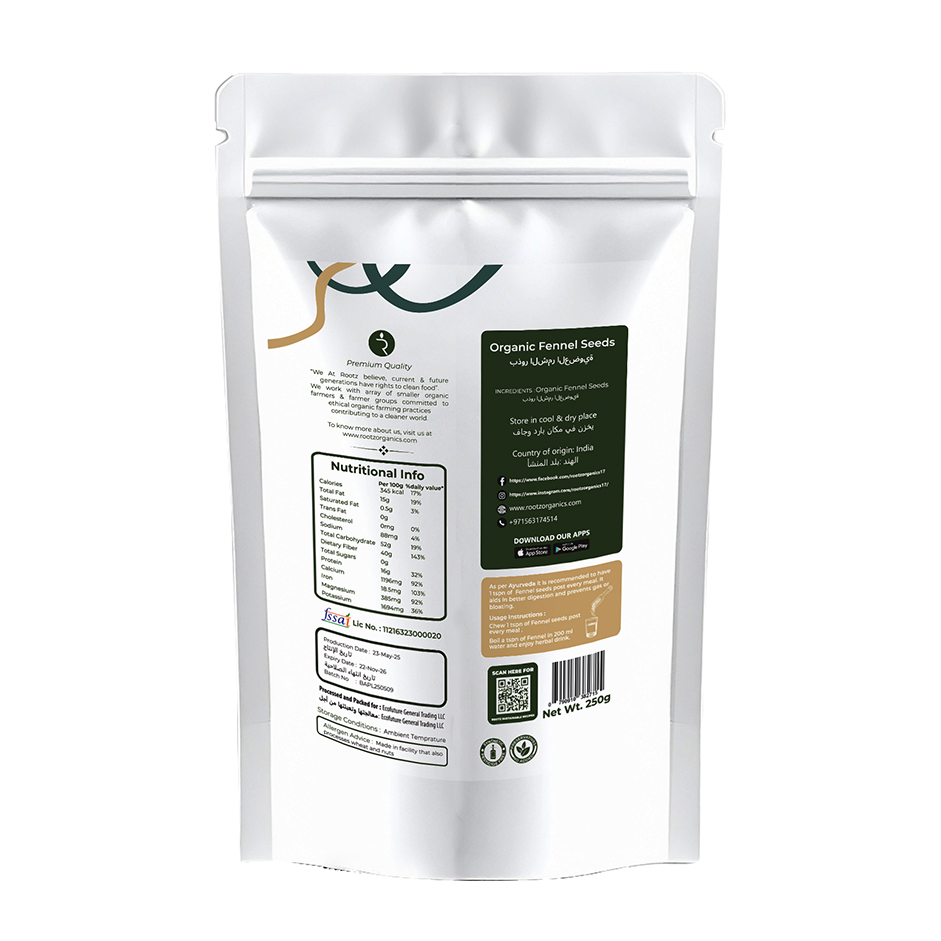 Organic Fennel seeds 250g