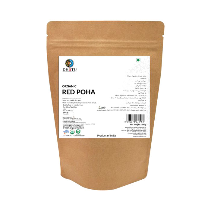 Organic Red Poha 500g