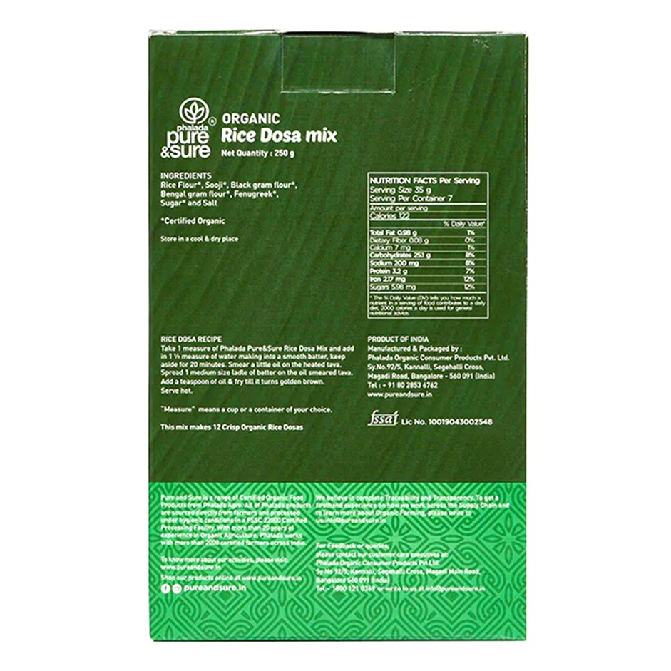 Organic Rice Dosa Mix 250g
