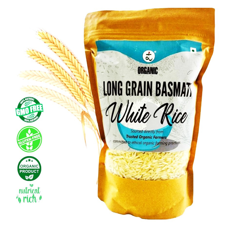 Organic White Basmati Rice (Long Grain) 1kg