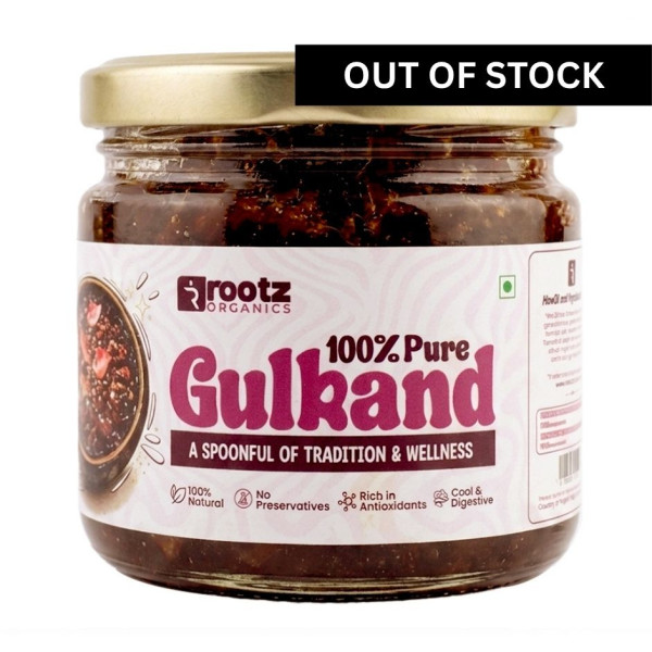Image of Rootz Organics Premium Gulkand 300g – Natural Rose Petal Preserve | Cooling Digestive &amp; Ayurvedic Sweet | UAE