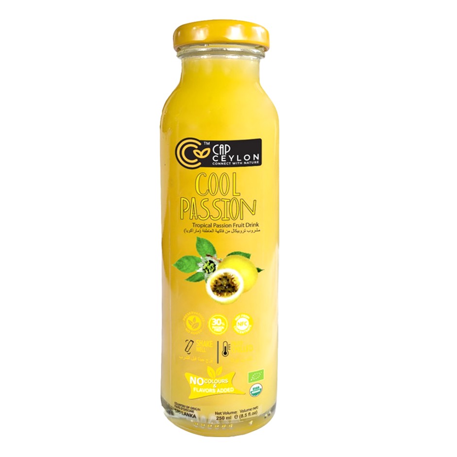 Assorted Combo Pack of 5 - Organic Soursop Drink- 250ml, Organic Tender Coconut Water - 250ml, Organic King Coconut Water - 250ml, Organic Passion fruit Drink - 250ml, Organic Jackfruit Drink - 250ml