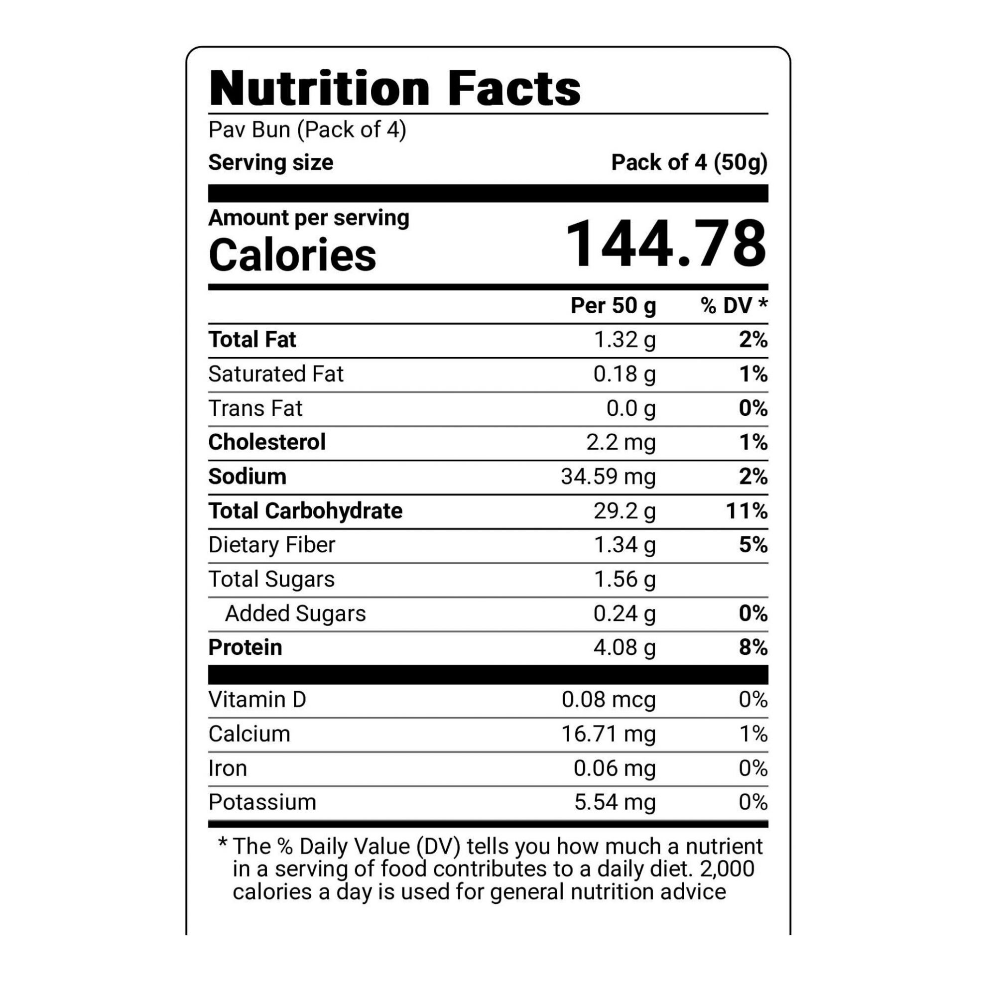 Pav Bun (4pcs per pack)