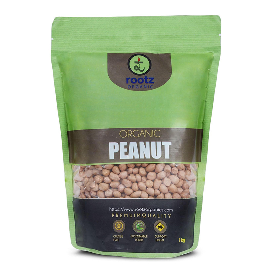 Organic Peanut 1 KG  by Rootz Organics