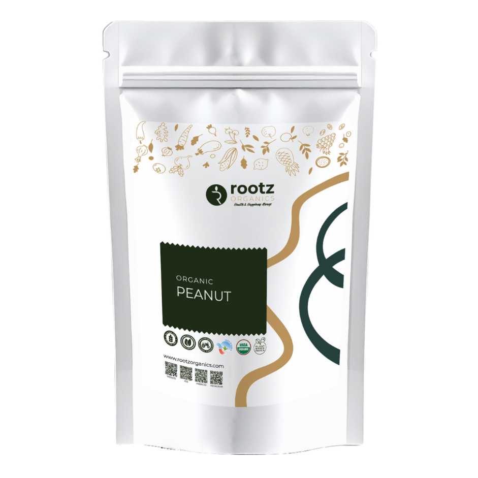 Organic Peanut 1 KG  by Rootz Organics