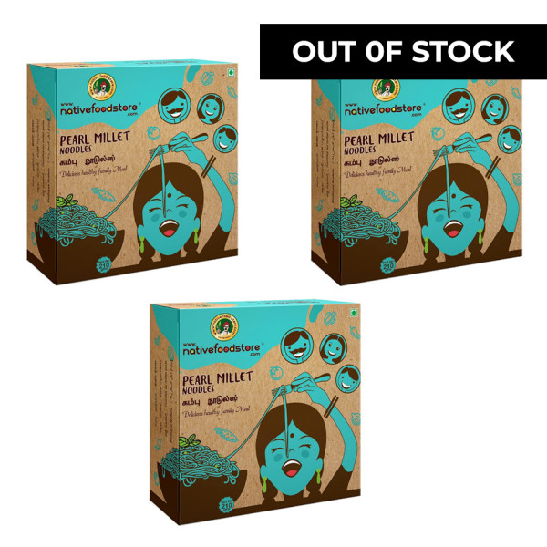 Image of Pearl Millet Noodles/BAJRA  - Pack of 3