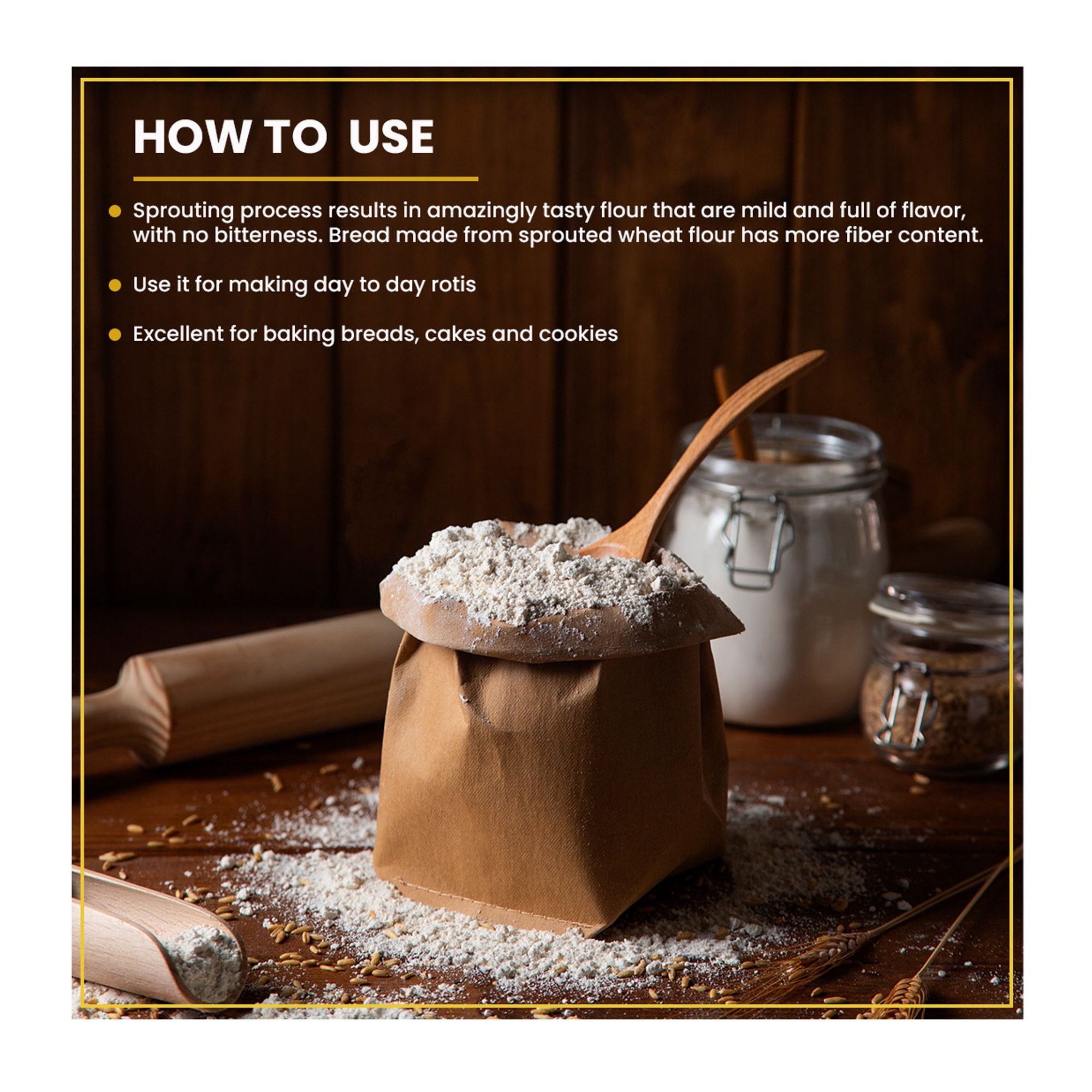 Organic Sprouted Wheat Flour (2kg)