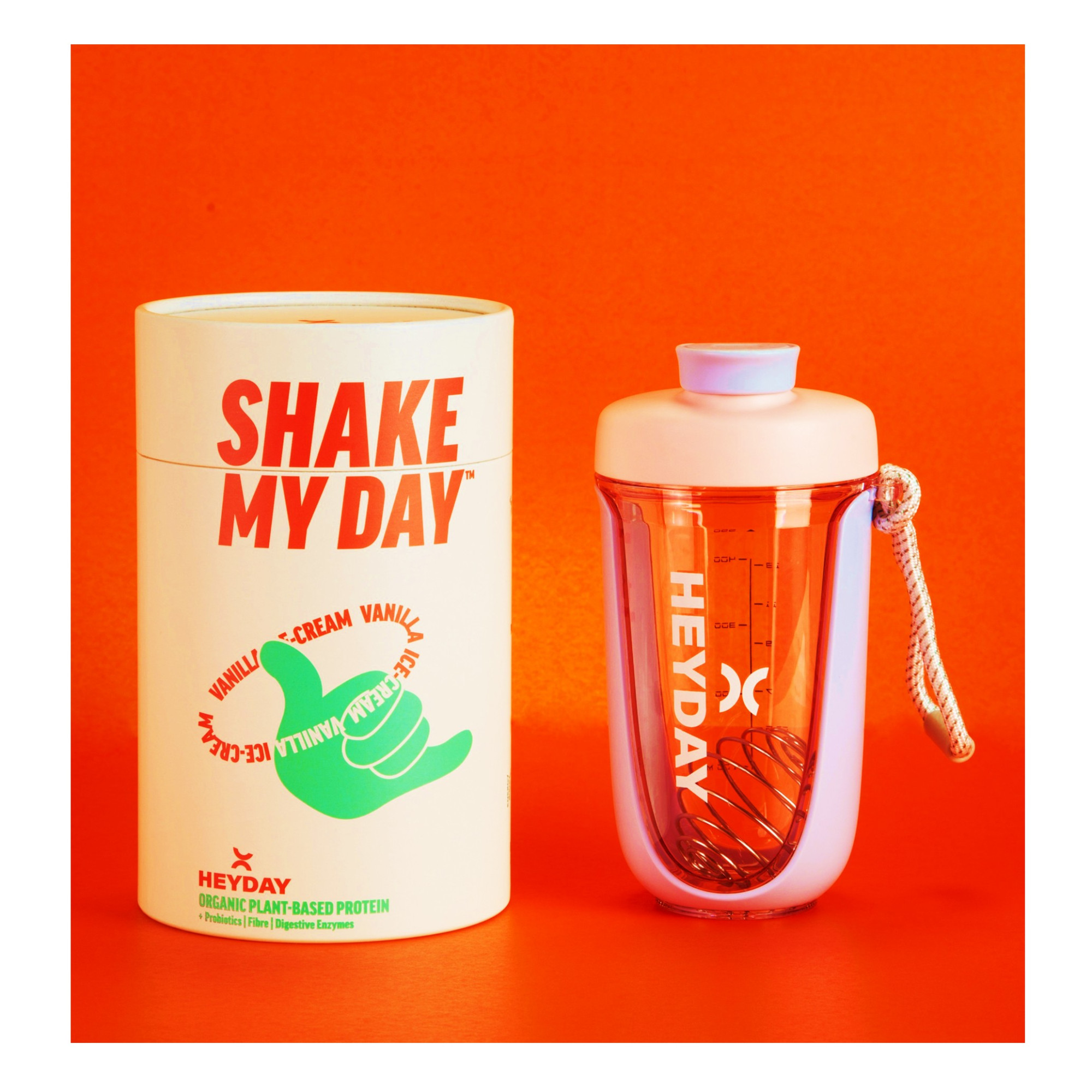 Heyday Shake My Day Natural Plant-Based Organic Protein Powder (800g) | Vanilla Flavour