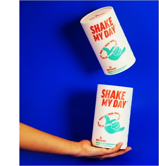 Heyday Shake My Day Natural Plant Based Organic Protein Powder (480g) | Vanilla Flavour