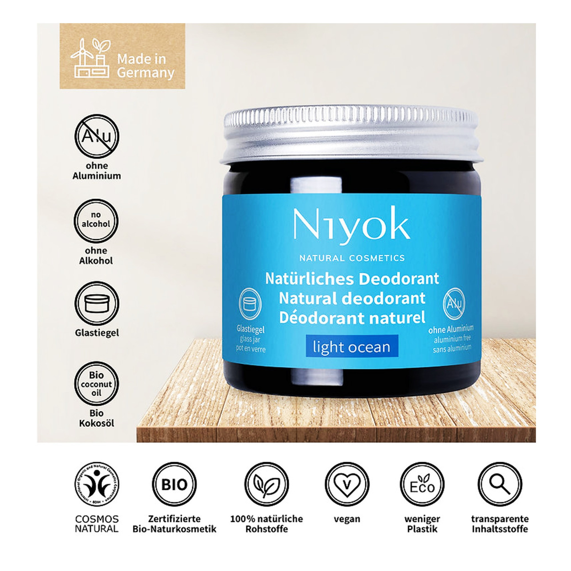 Deo Cream - Light Ocean 40ml