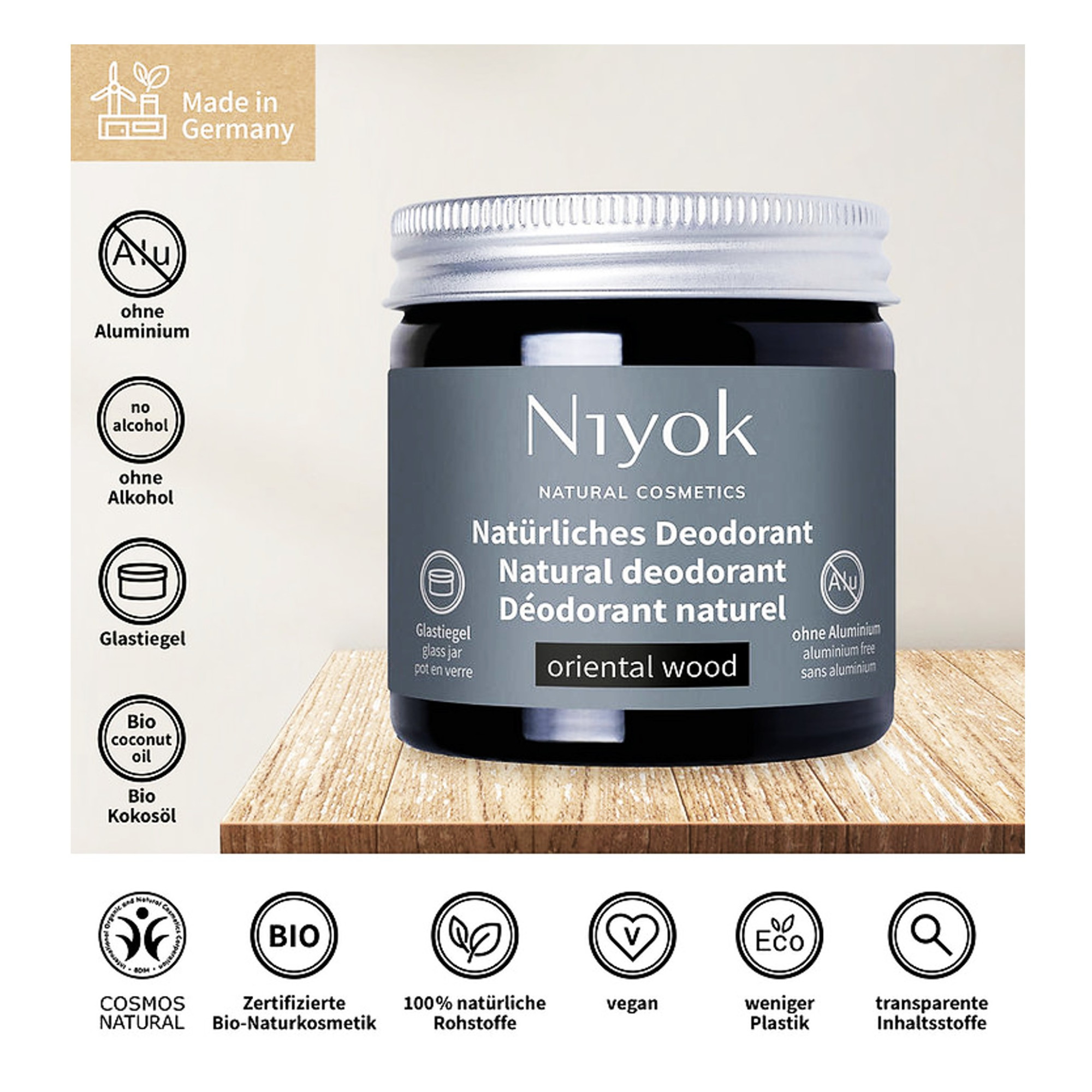 Deo Cream - Oriental Woods 40ml