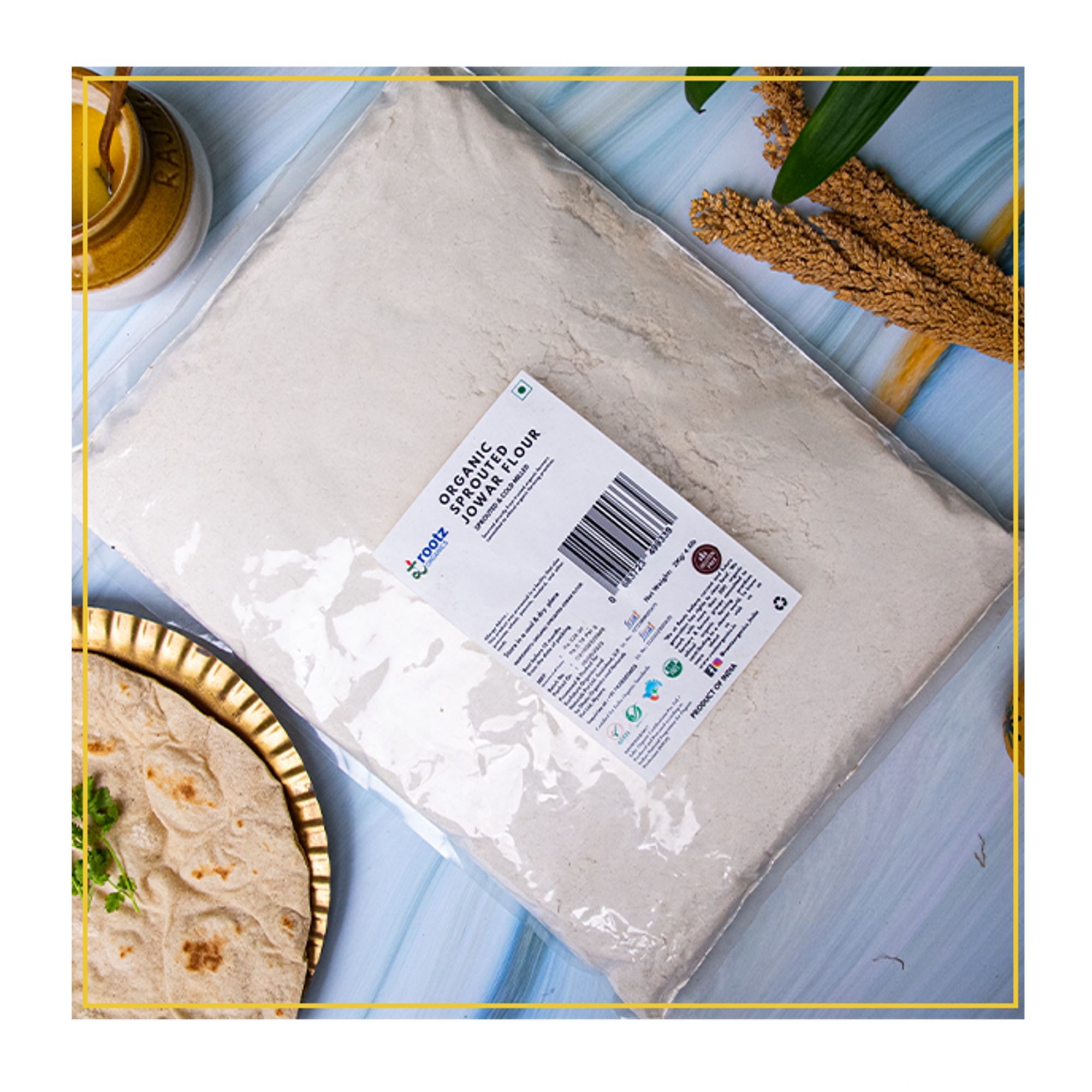 Organic Sprouted Jowar (Sorghum) Flour - 500gm